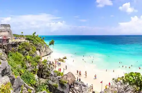 Wonderful beach in mexico